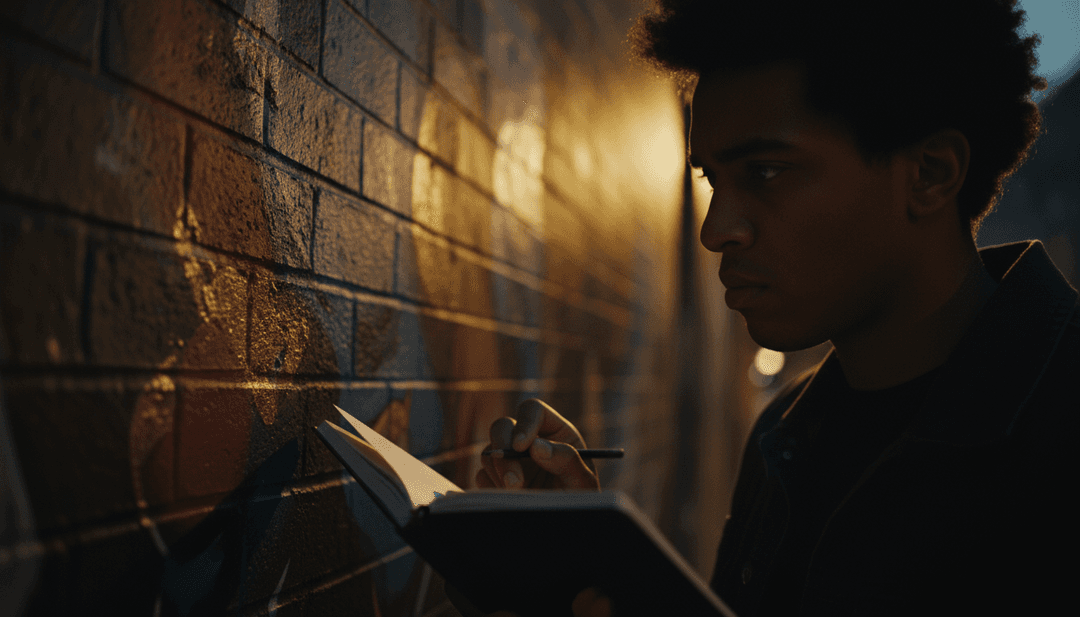 IA generando visuales a partir del ritmo y el estado de ánimo de la canción.