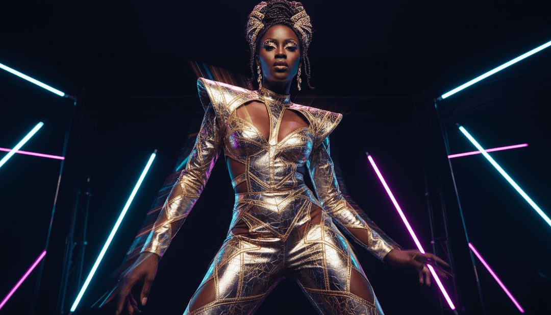 Representação visual de elementos musicais se transformando em cenas vívidas.