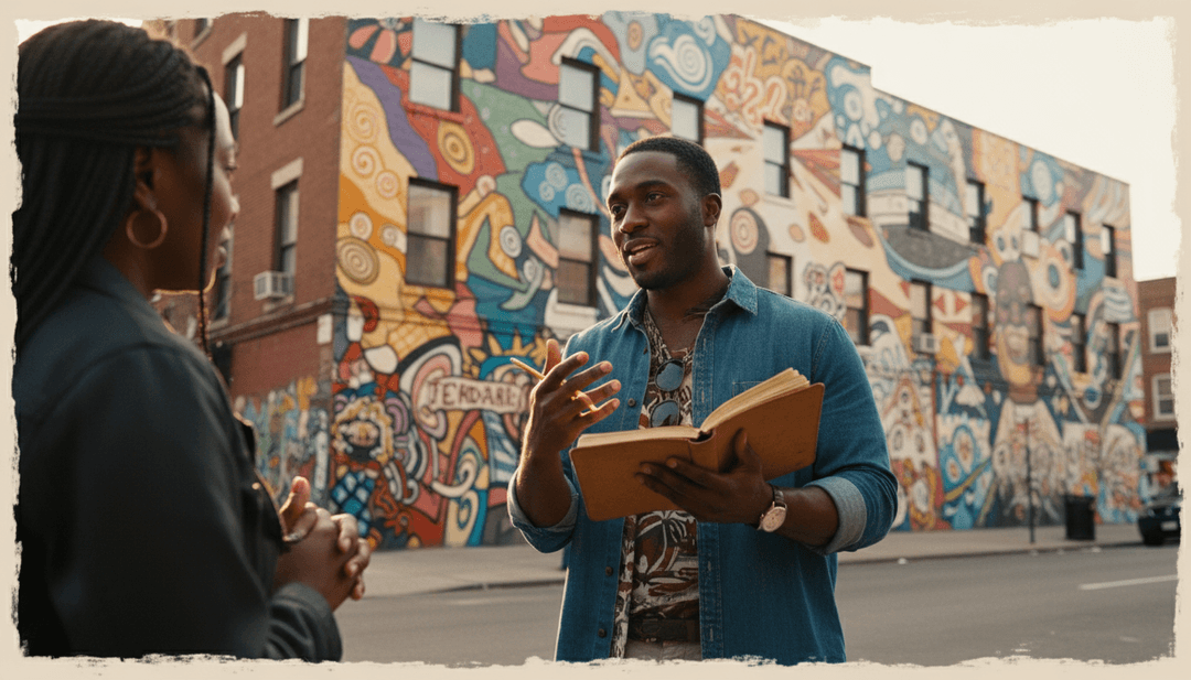 Lebendige visuelle Szenen inspiriert von den Gitarrenriffs und Gesangsharmonien des Songs