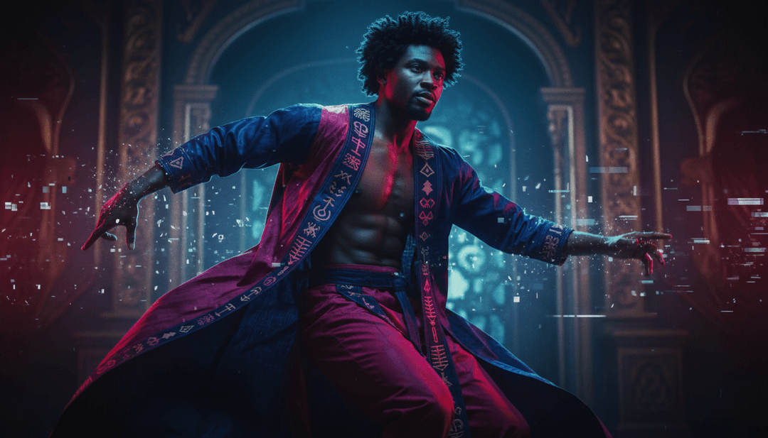 Visuelle Darstellung von R&B- und Hip-Hop-Elementen