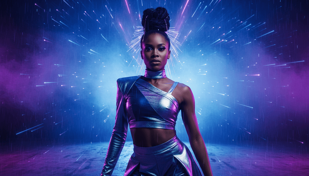 Imagem conceitual da IA interpretando a música 'SEX IS POWER' de MARINA.