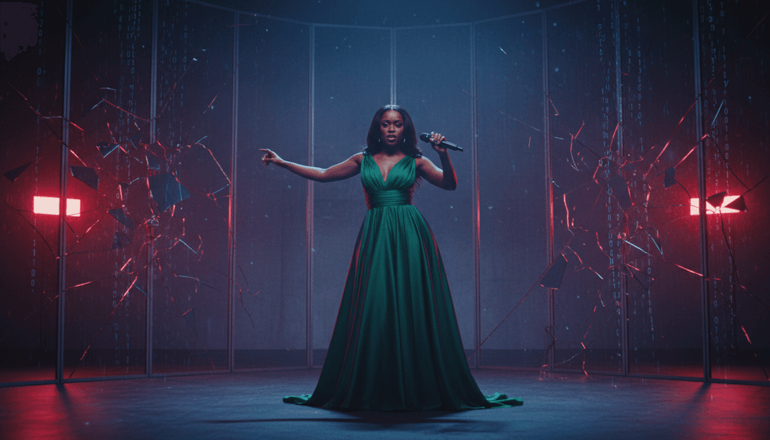 受 'Gorgeous' 歌詞啟發的生動視覺效果