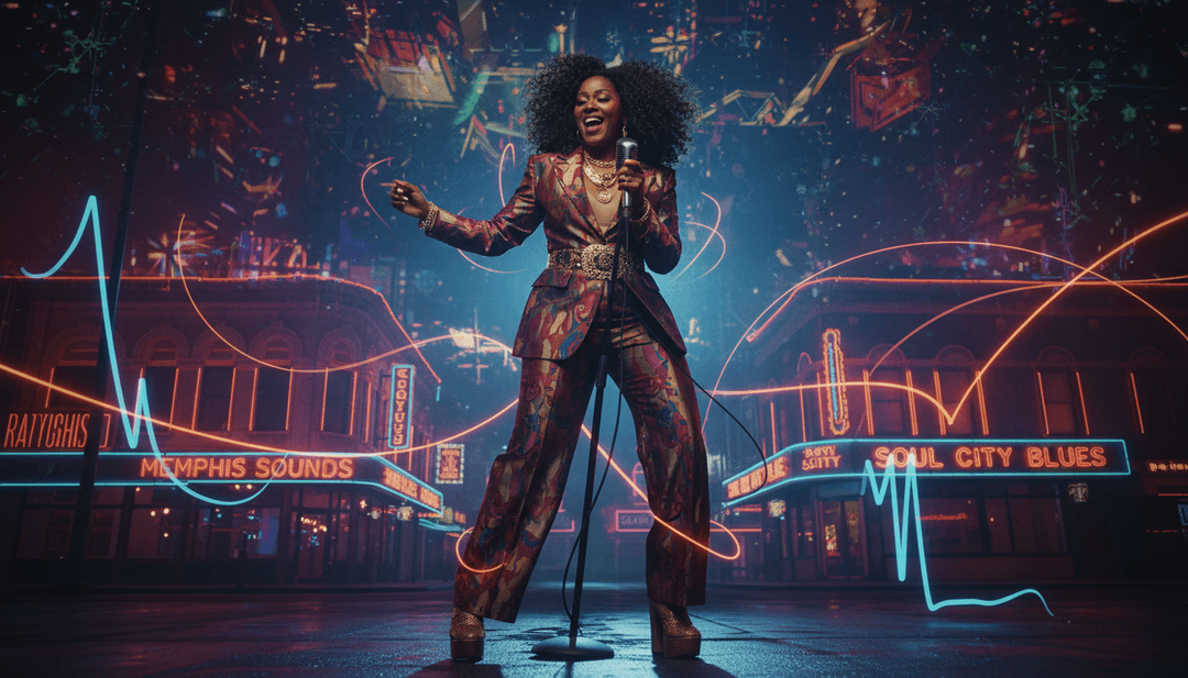 IA transformando elementos musicais de HIM em cenas visuais