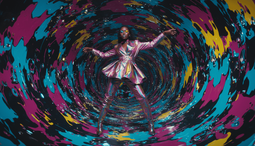 AI che trasforma elementi musicali in vibranti immagini