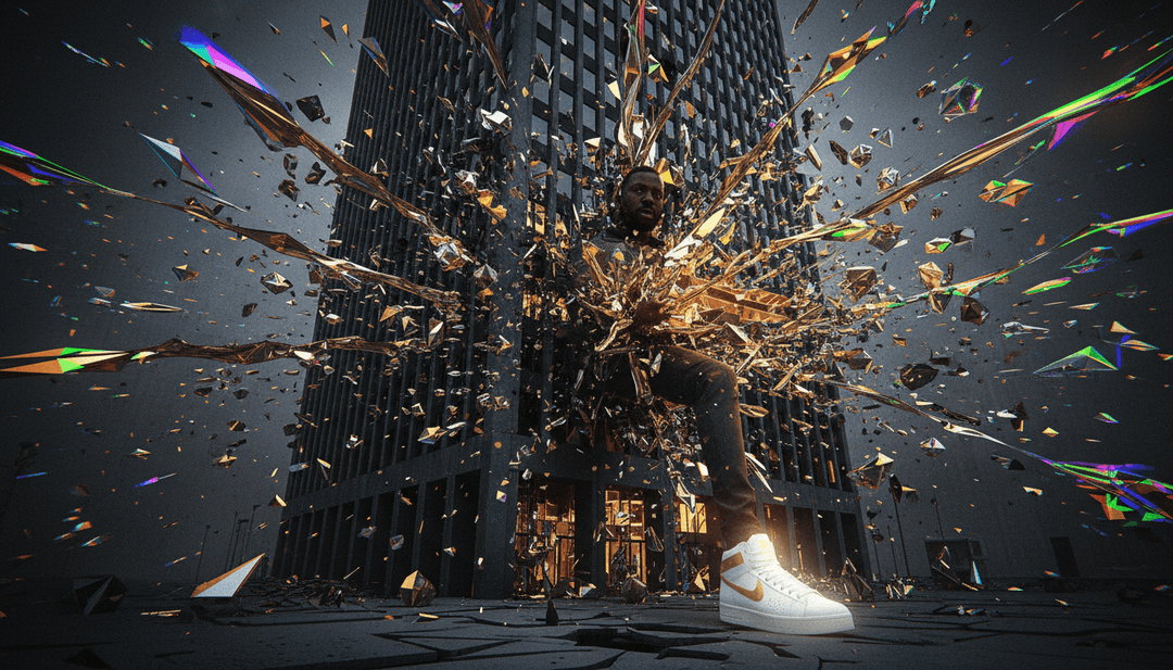 사용자가 AI 도구를 사용하여 'sos'의 음악 비디오를 만드는 모습