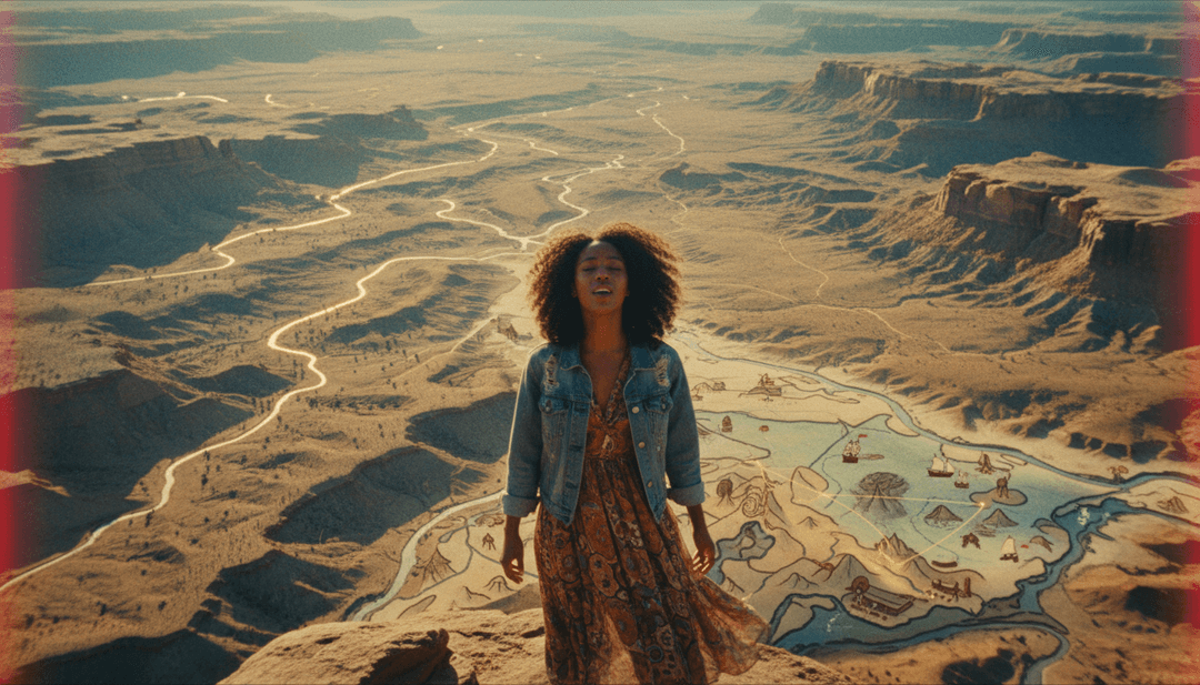 उपयोगकर्ता freebeat.ai के साथ 'Down the Road' के लिए म्यूजिक वीडियो बना रहा है