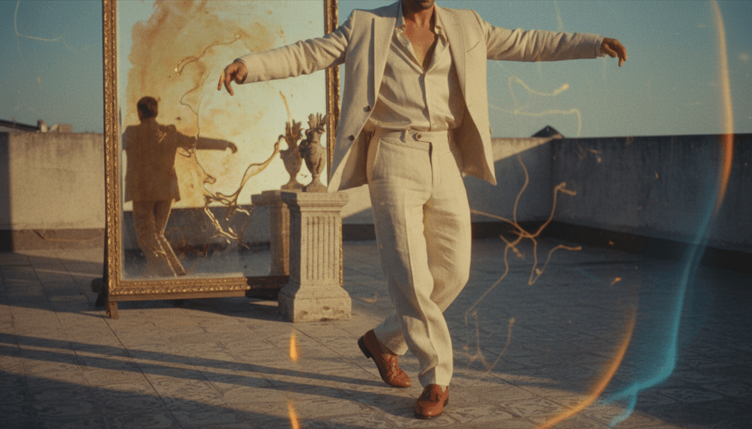 IA transformando elementos musicais em cenas visuais vívidas