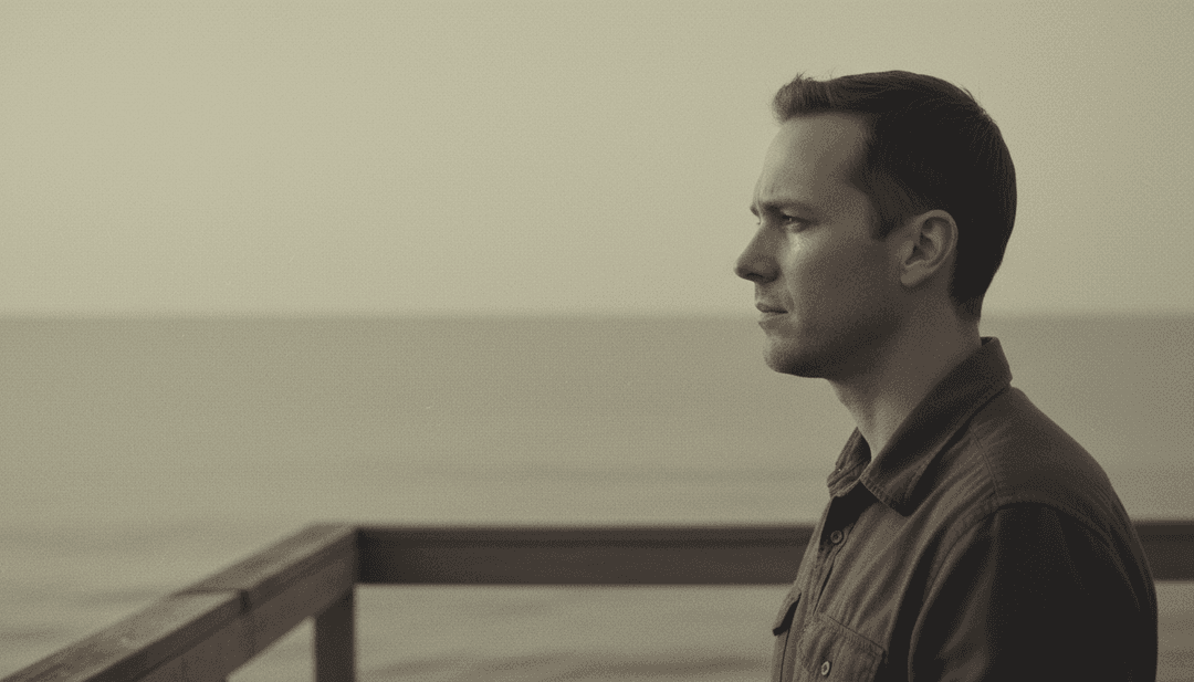 블루 테마의 크리스마스 장면의 시각적 표현