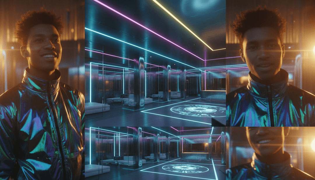 फ्रीबीट.एआई के साथ एक व्यक्तिगत संगीत वीडियो बनाता उपयोगकर्ता