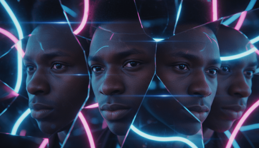 Escenas visuales generadas por IA inspiradas en los elementos electrónicos y pop de Ocean