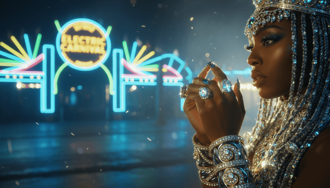 Olivia Dean의 노래를 해석하는 AI의 개념적 이미지