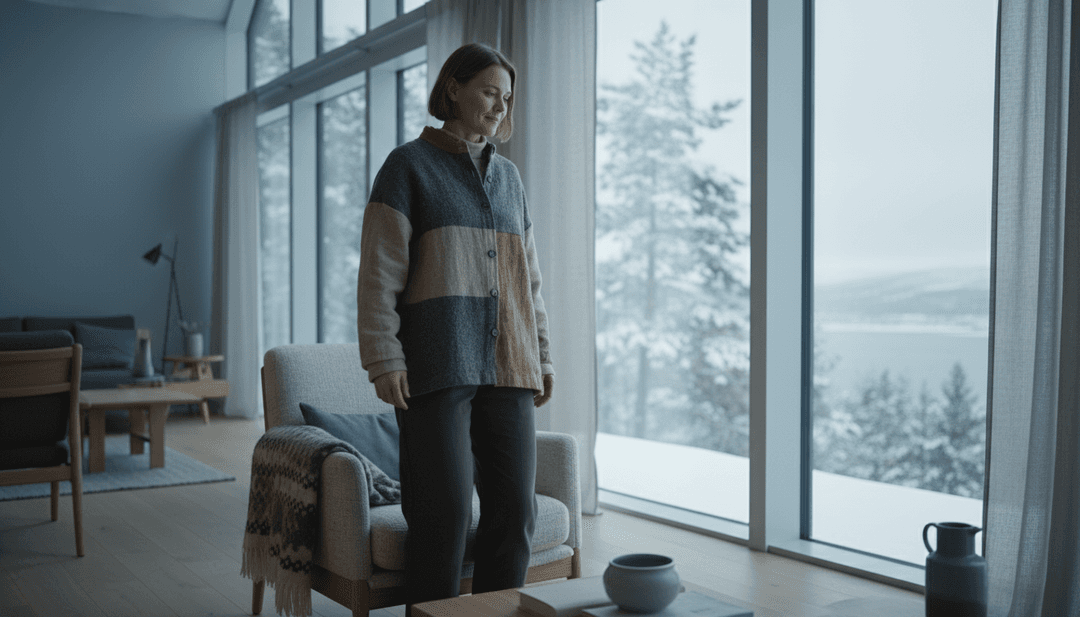 Visuelle Darstellung der Songtexte und der Stimmung von 'Andra Sidan'