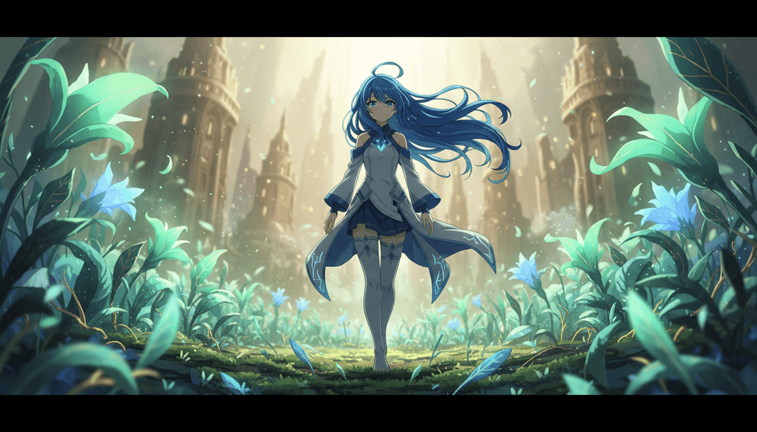 음악가가 큰 화면에서 새로 생성된 AI 뮤직 비디오를 보며 미소 짓고, 만족감과 창조적 승리를 표현합니다.