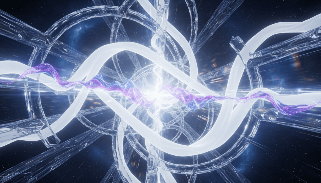 Illustration der KI, die Musiknoten und Texte analysiert