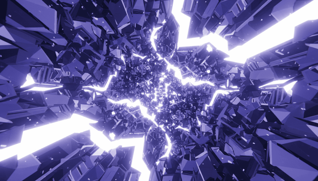 Visualisierungen einer digitalen Landschaft, die sich mit Musik verwandelt