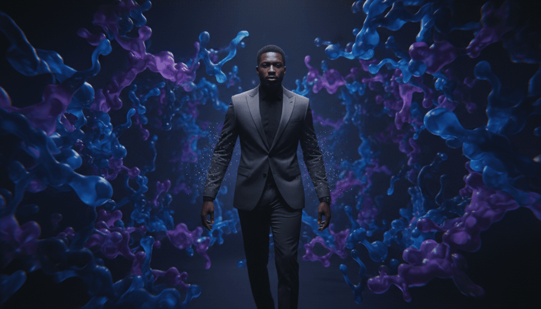 受 'SHUT UP' 歌词和节奏启发的视觉场景