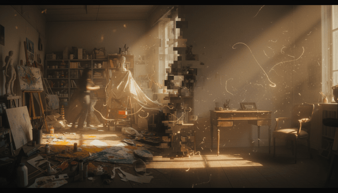 完成的 AI 生成的 Never Gunna Give You Up 音乐视频