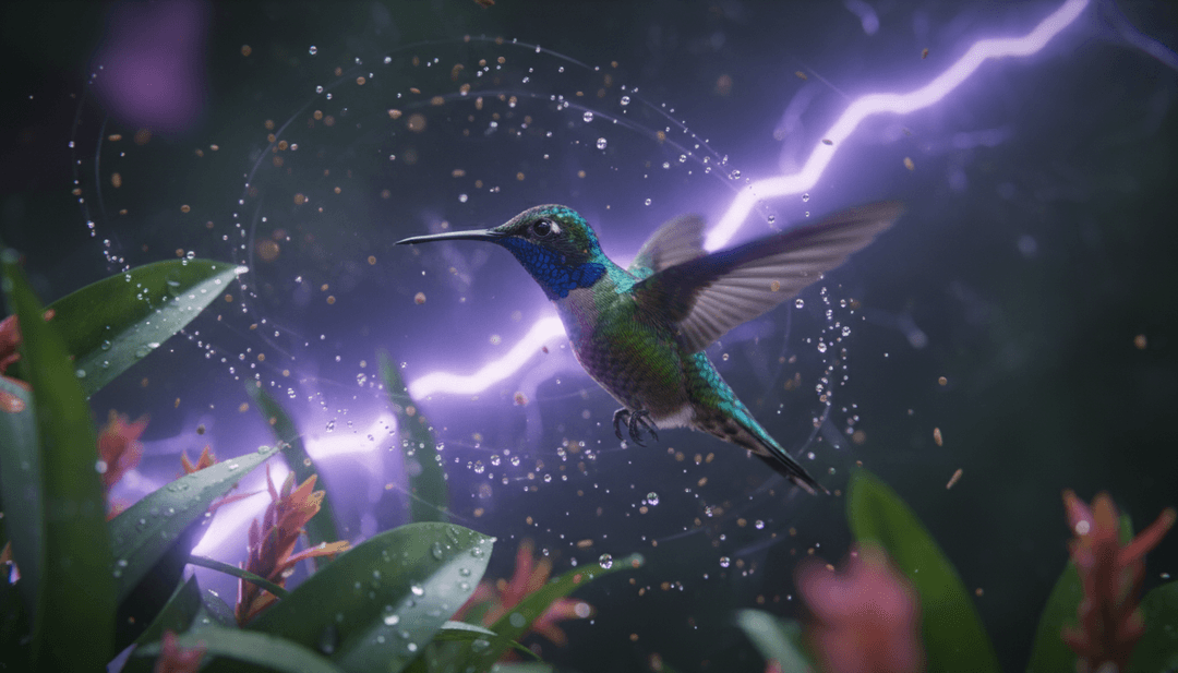 संगीत तत्वों को वीडियो दृश्यों में बदलते हुए एआई का दृश्य प्रतिनिधित्व।