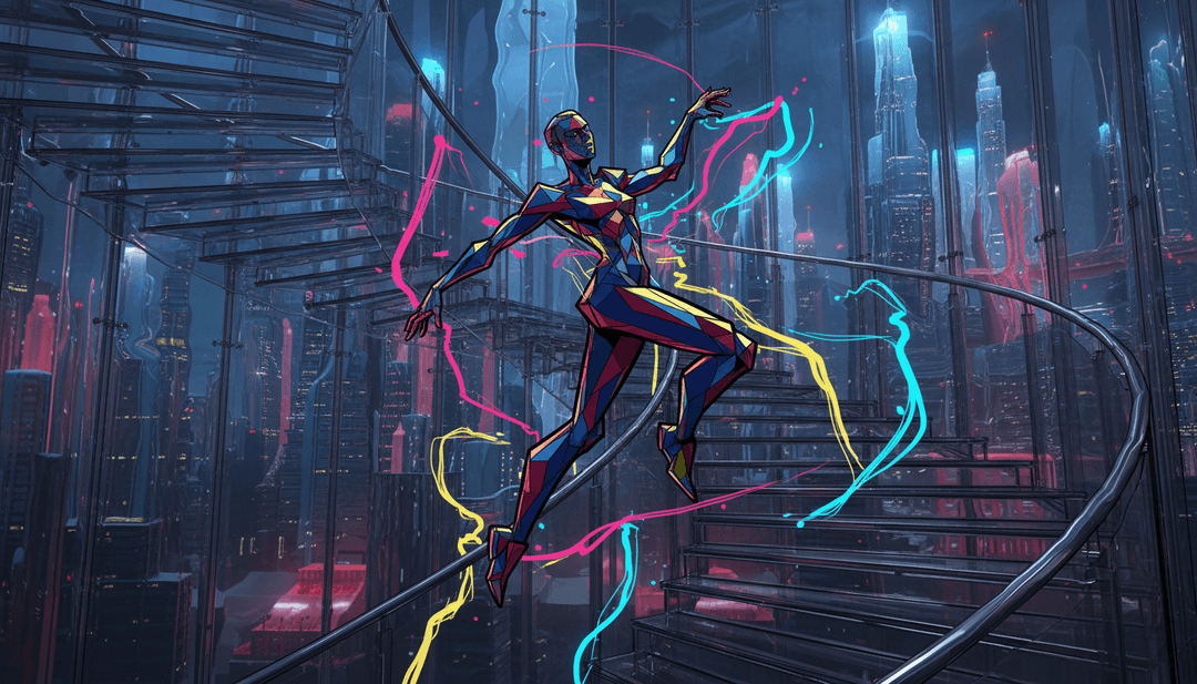 Fangfoot Stomp के संगीत तत्वों से प्रेरित दृश्य दृश्य