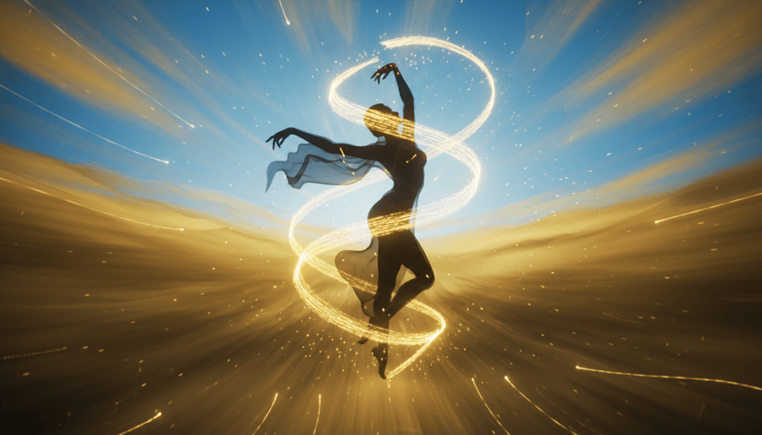 노래에서 영감을 받은 산과 계곡의 시각적 표현