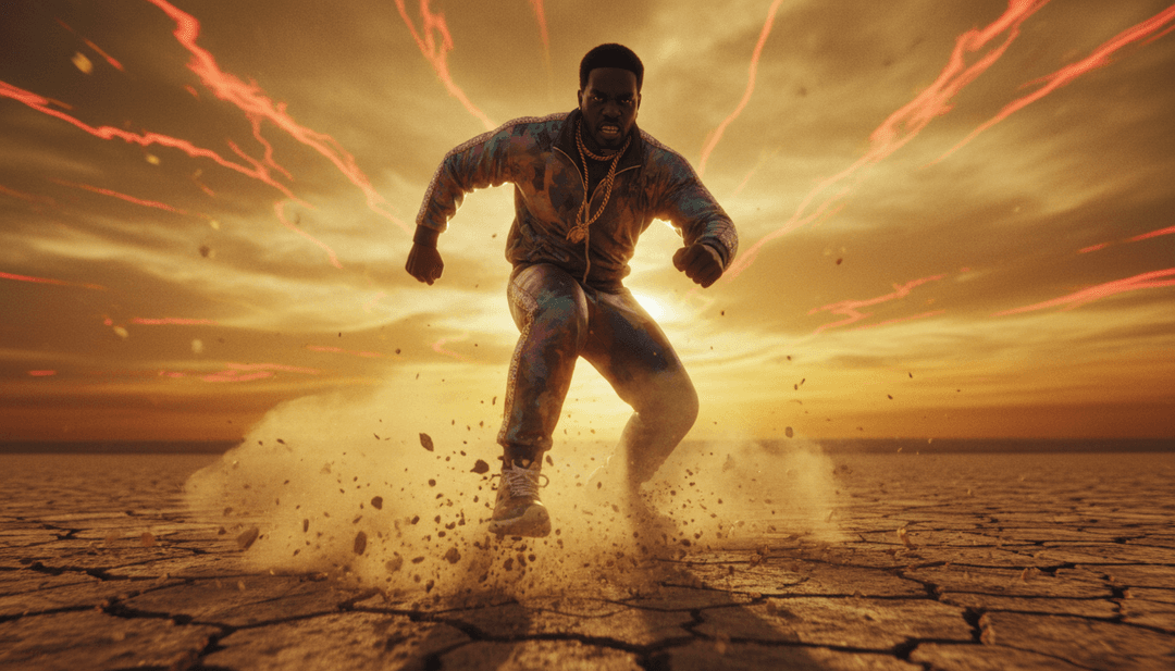 一个完成的 AI 生成的 'Speedballin'' 音乐视频，准备观看。