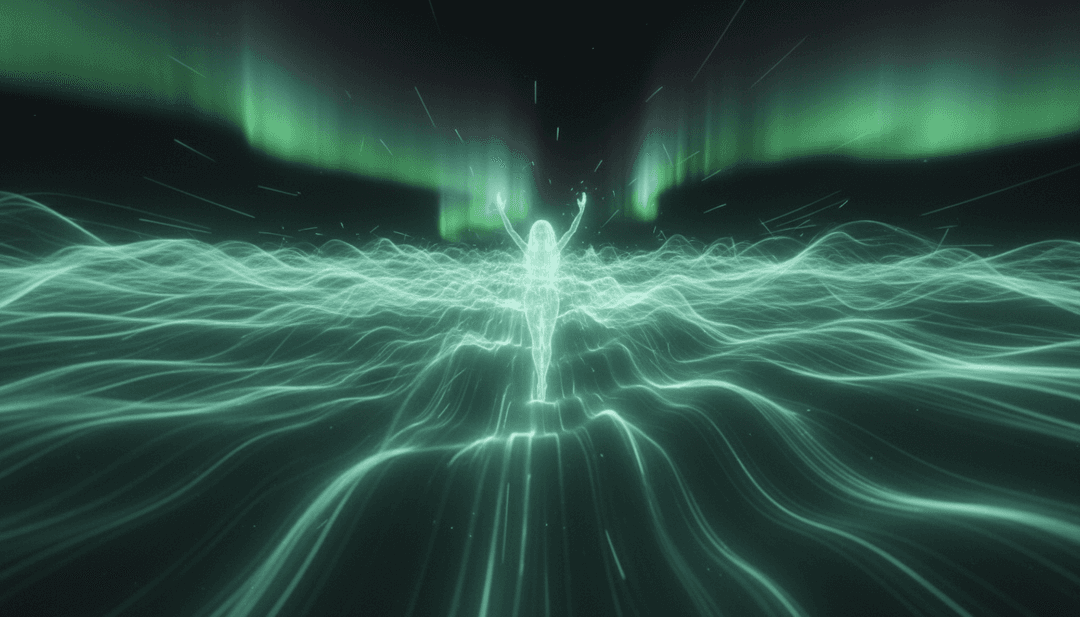 AI가 노래 'Entwined'를 해석하는 개념적 이미지