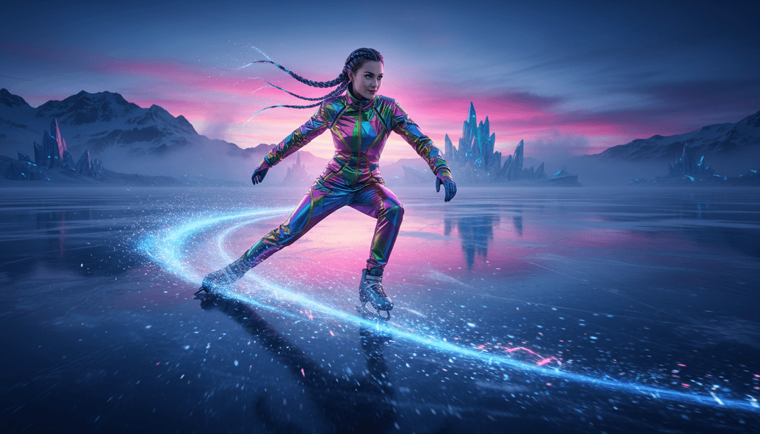 Visuelle Darstellung von KI, die Musik in visuelle Szenen umwandelt