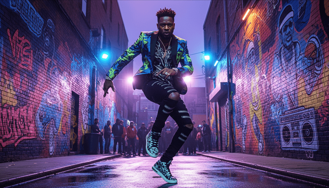 Dancehall 節拍轉化為充滿活力場景的視覺呈現。