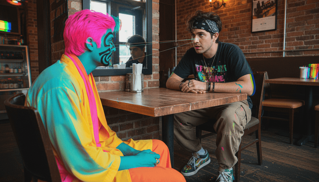 「beneath ur skin」の音楽要素にインスパイアされた視覚シーン