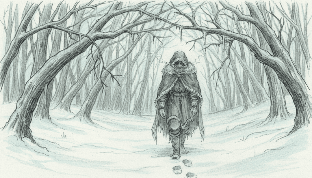 Visuelle Darstellung der Lyrics von Underworld mit surrealen Landschaften