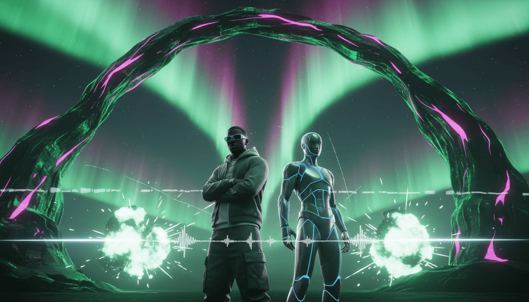 Utente che crea un video musicale unico generato dall'AI con FreeBeat.ai