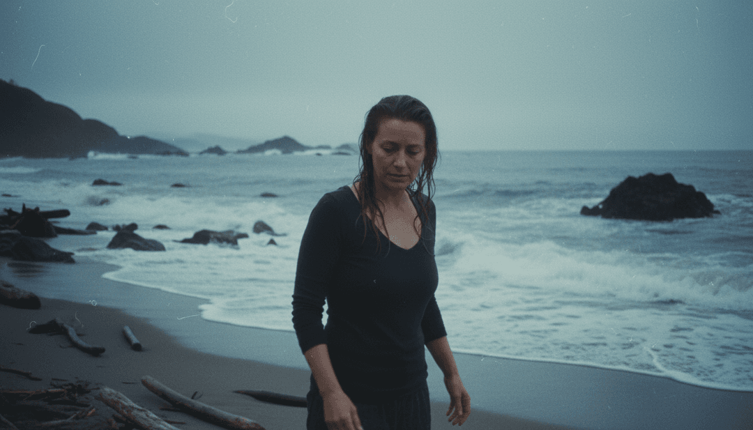 AI द्वारा 'Oxyballad' के संगीत से प्रेरित दृश्य दृश्य उत्पन्न करना।