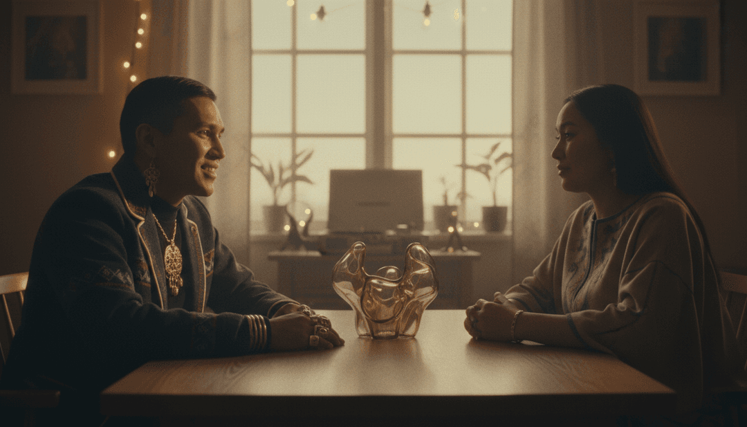 AI che genera visual dal brano 'Ett Glas'