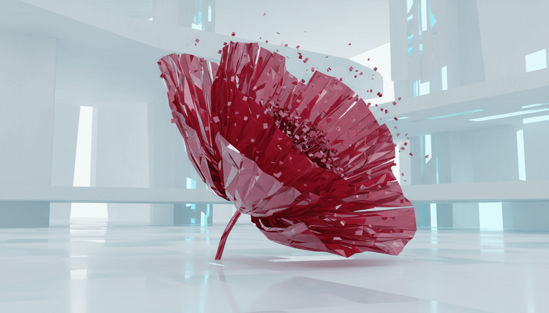 'Red Poppy Flowers' से प्रेरित दृश्य दृश्य