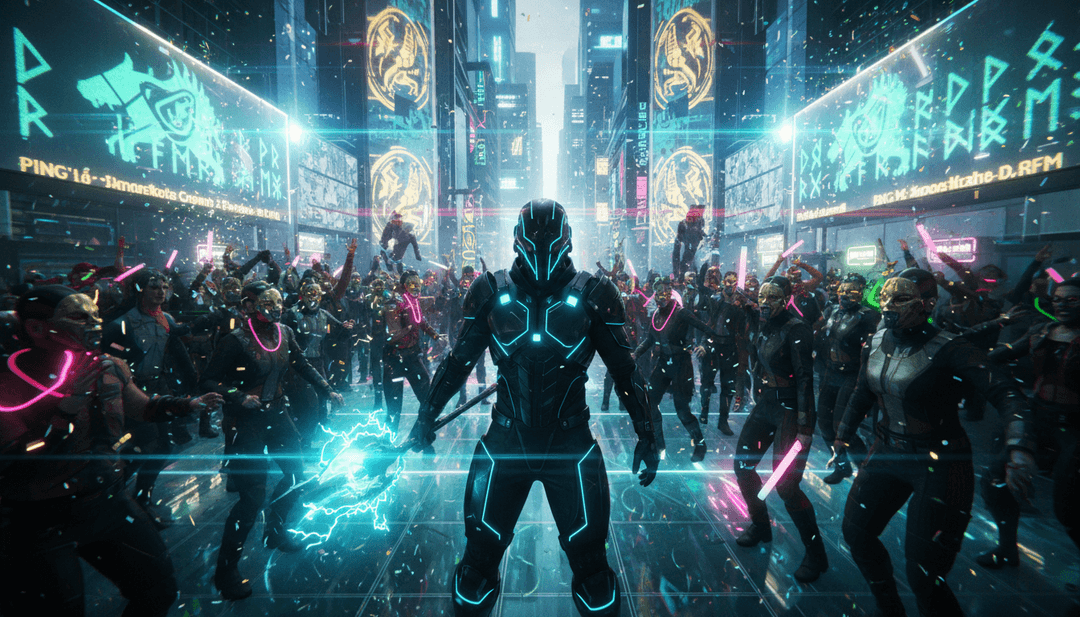 IA traduciendo elementos musicales de 'Kurtisør 2026' en escenas visuales.