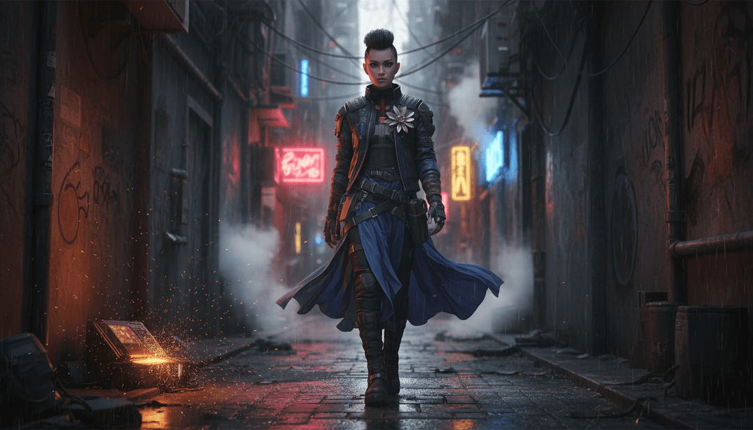 Scènes dynamiques illustrant le jeu d'ombres et de lumière reflétant l'ambiance de la chanson