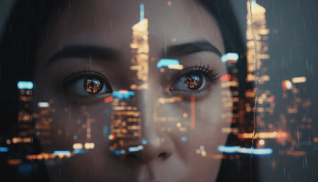 전자 비트와 조화를 이루는 계곡과 언덕의 생생한 장면이 추상적인 underworld 모티프와 어우러짐