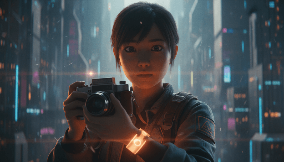 'Another World' by The Belair Lip Bombs के मूड और ताल का प्रतिनिधित्व करता हुआ अमूर्त डिजिटल कला