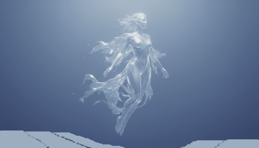 抽象表现被囚禁的受伤天使，象征歌曲的情感深度。