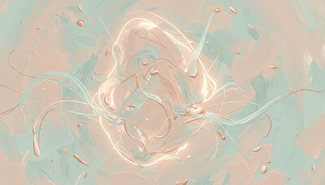 Aging Young Women के अलौकिक मूड का प्रतिनिधित्व करते अमूर्त दृश्य