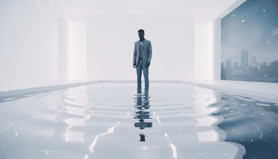 도시 풍경, 강렬한 전투 모티브, KO의 주제를 반영하는 상징적 이미지가 담긴 역동적인 장면들.