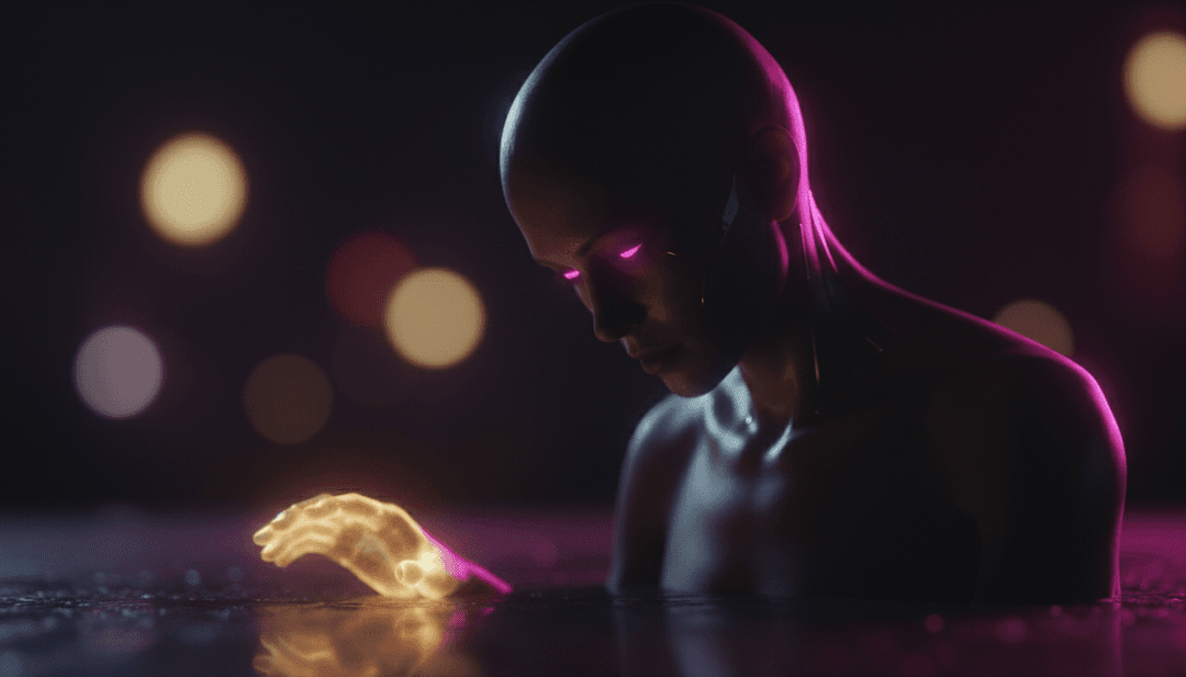 इंडी पॉप संगीत से प्रेरित जीवंत दृश्य, गर्म रंगों और गतिशील गति के साथ