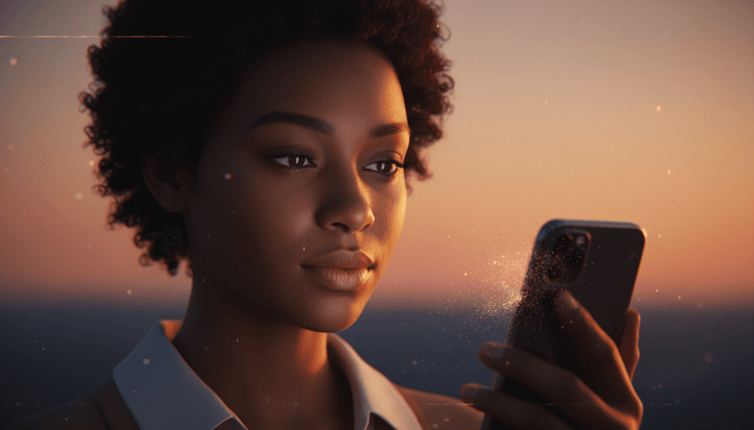 IA interpretando música soul R&B com visuais de arte abstrata