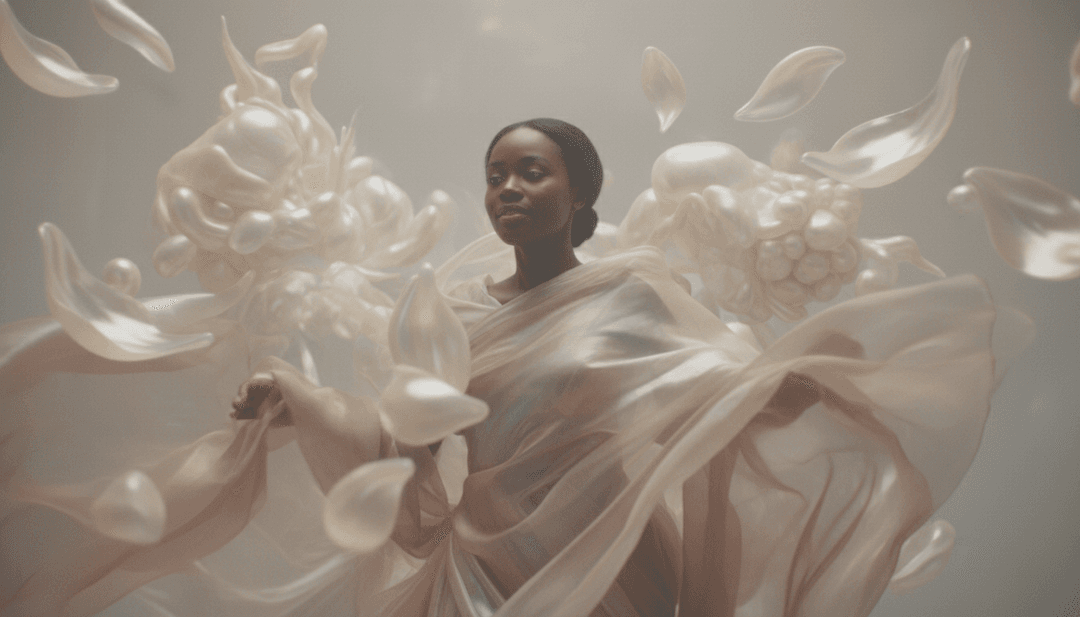 Cenas dinâmicas misturando cores quentes e iluminação suave refletindo emoções da música