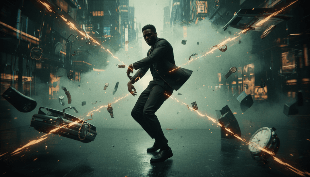 Escenas visuales inspiradas en 'My Money (ft. Yo Gotti)' con paisajes urbanos y gráficos en movimiento dinámico