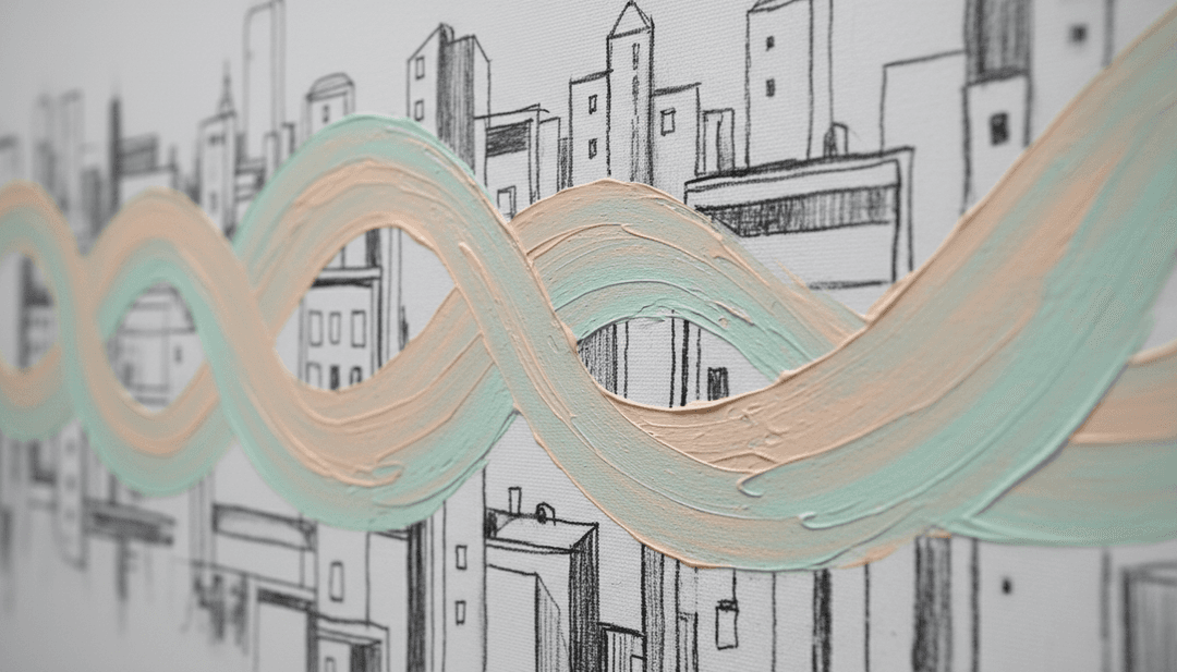 Here We Go Again의 힙합 비트와 가사 흐름을 AI가 시각화한 이미지