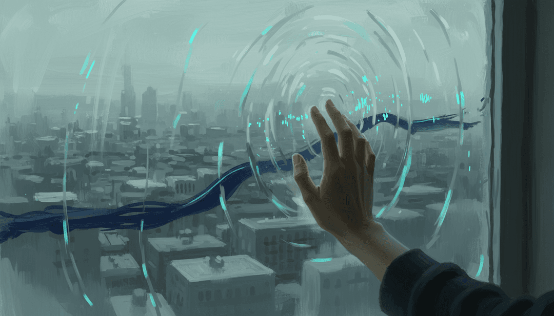 Sadness के इलेक्ट्रॉनिक और डांस बीट्स के साथ सिंक में रंगीन एनिमेटेड दृश्य