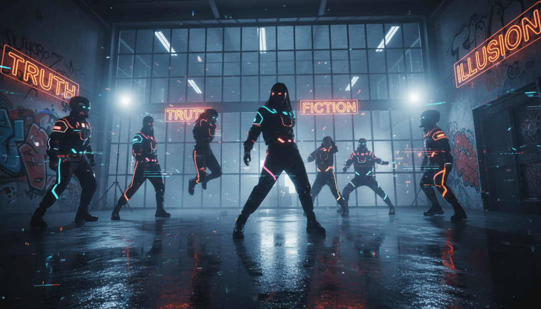 शहरी परिदृश्यों को ट्रैप संगीत से प्रेरित लयबद्ध दृश्य प्रभावों के साथ मिलाते हुए गतिशील दृश्य