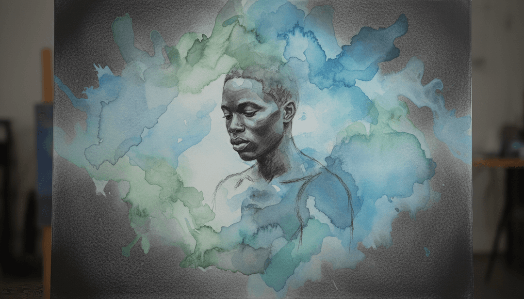 概念性 AI 視覺化，捕捉 MIXED EMOTIONS by Ty Dolla $ign and Leon Thomas 的情感深度