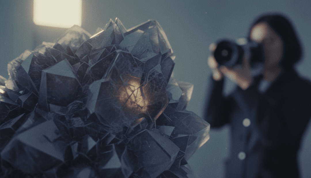 디지털 기기에서 AI 뮤직비디오 생성기와 상호작용하는 사용자